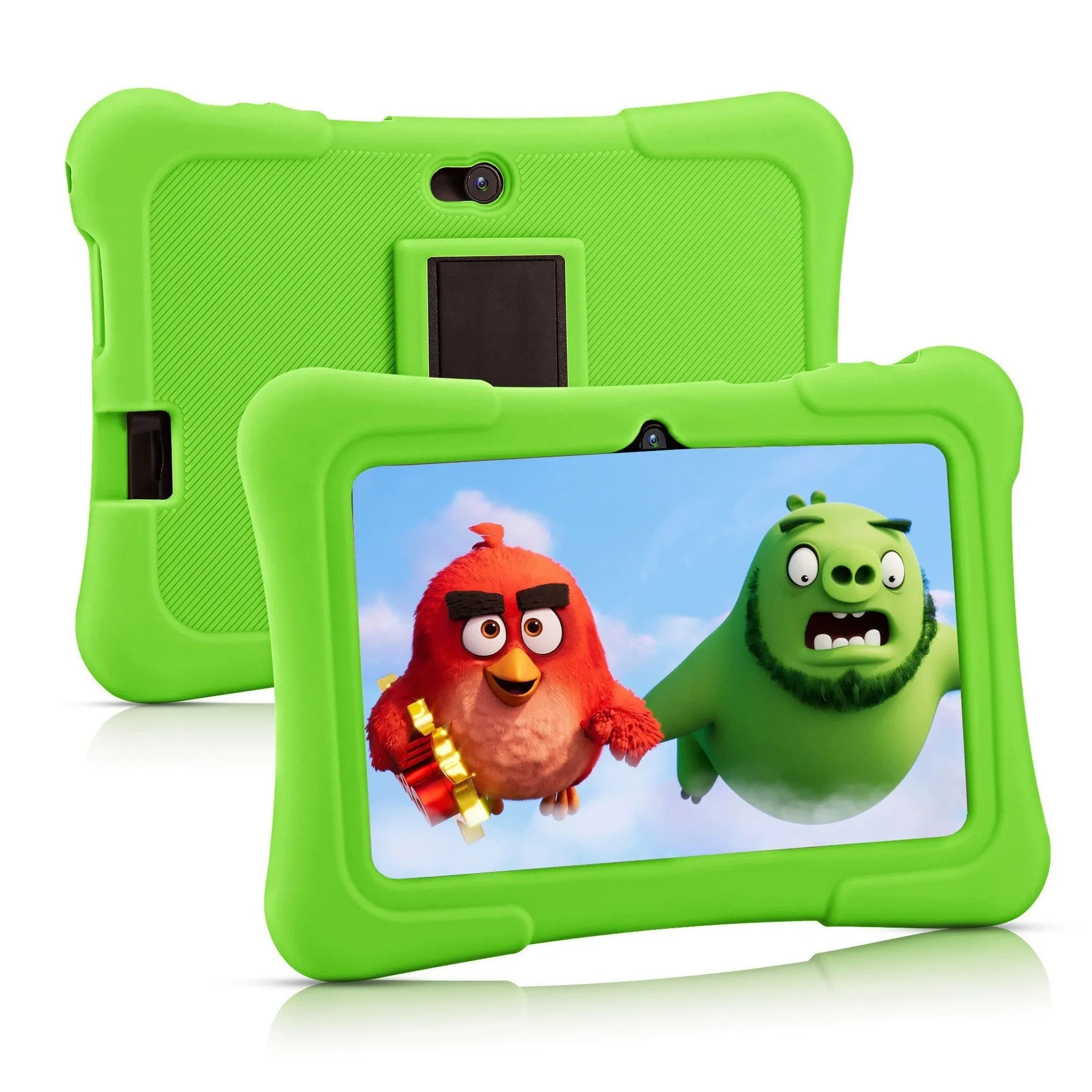 7-inch children's tablet with Full HD IPS screen in blue colour, showing display