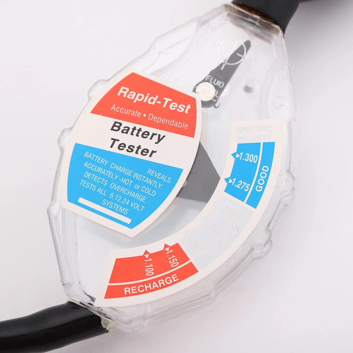 ABS suction electrolyte hydrometer for lead acid battery fluid testing with measurement scale