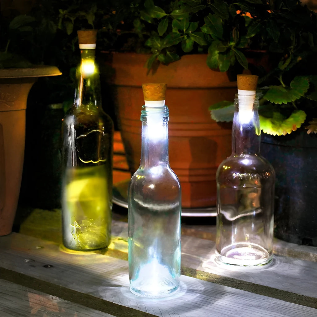 LED rechargeable luminous bottle cap cork light for holiday decoration
