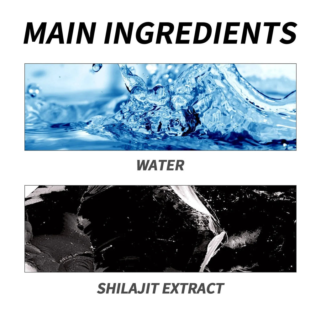 Googeer Shilajit dietary supplement body care kit with 100g net content.