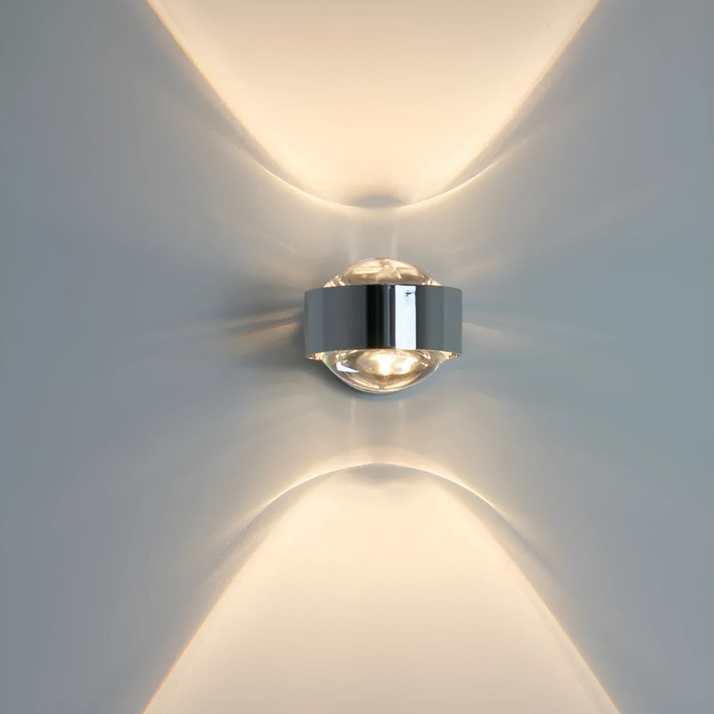 Modern small wall lamp in black finish for bedroom bedside or hallway