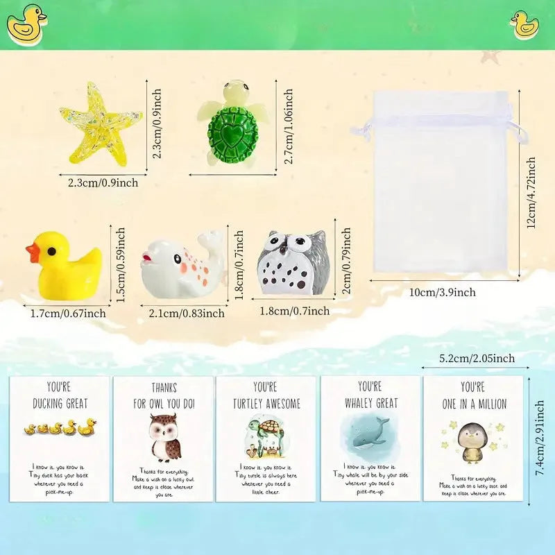 Resin pun greeting cards with inspirational wordplay designs for office use or gifts