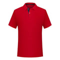 Solid colour cotton polo collar casual T-shirt short sleeve summer daily wear