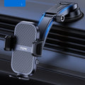 TOPKD46 universal car phone holder with multiple bracket styles for windshield, dashboard, and air vent mounting