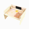 Children's car seat storage tray in Oxford cloth with a waterproof surface, showing Balloon Bear pattern