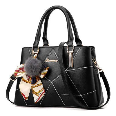 Large horizontal square women's handbag with car suture detail and zipper closure in white