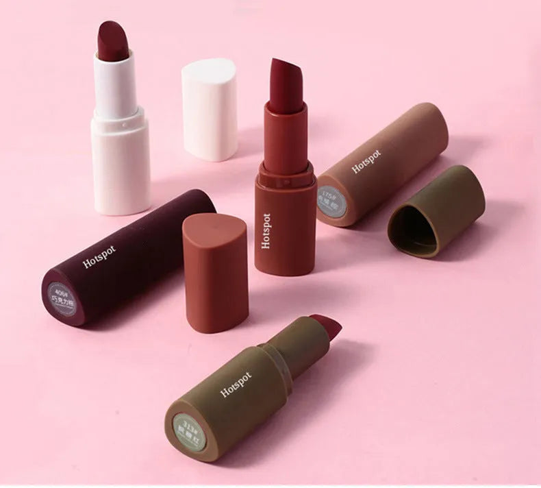 Gift box lipstick set with 5 branches, mousse velvet matte waterproof non-stick cup finish