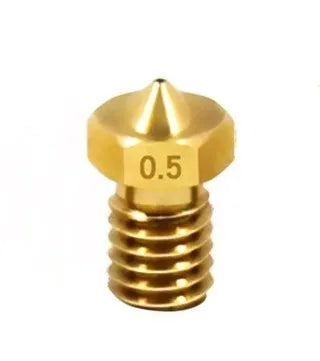 Brass 3D printer nozzle M6 threaded smooth E3D nozzle parts 12.5x7mm