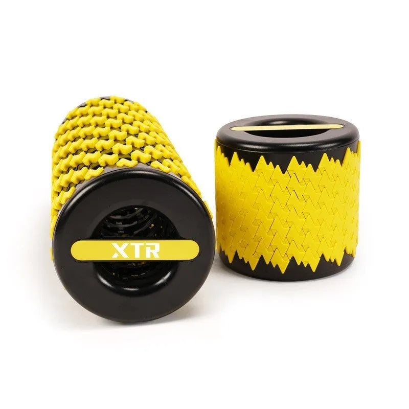Adjustable telescopic foam roller in black, pink, red or yellow for home fitness muscle relaxation