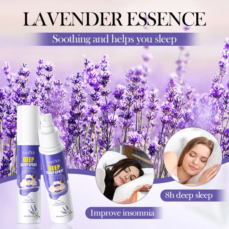 85ml fatigue relief sleep spray bottle with lavender and camomile natural aromatherapy formula