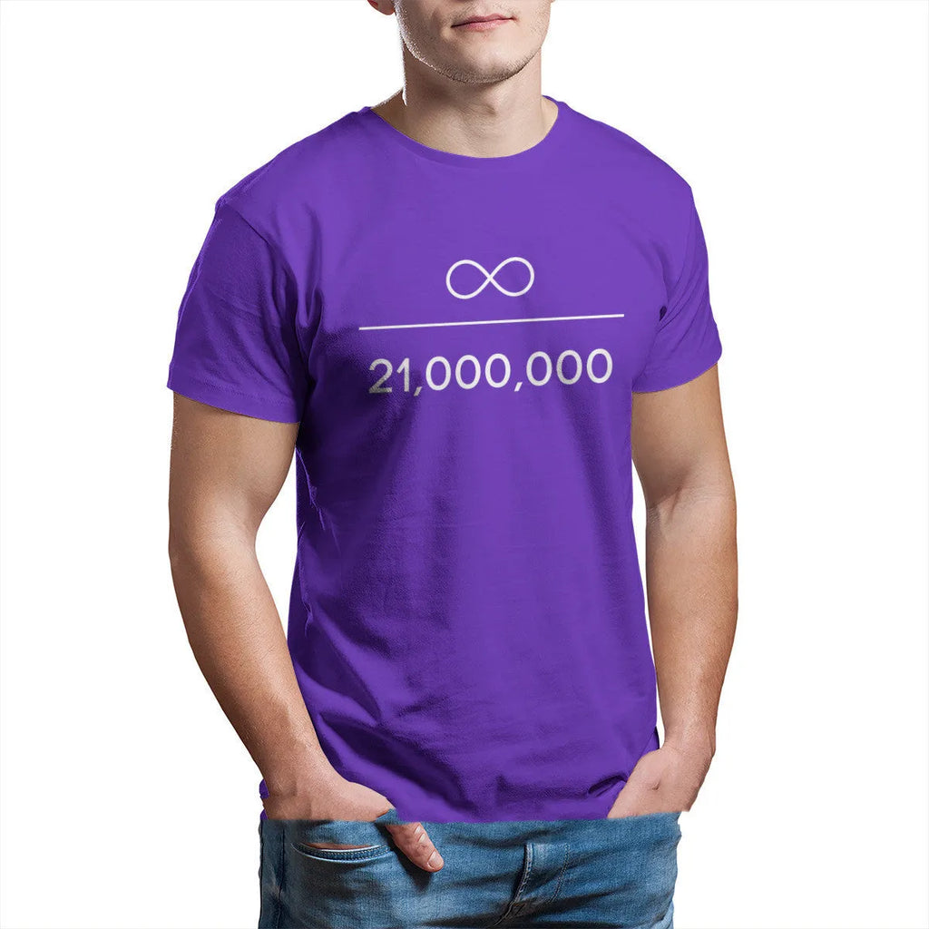 Infinity Divided By Million Bitcoin graphic long sleeve super slim t-shirt with high collar in black