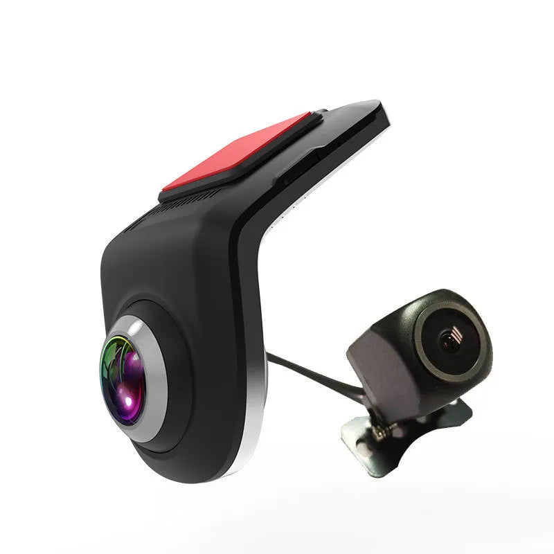 USB HD zinc alloy hidden driving recorder with large screen and 170 degree wide-angle lens in black