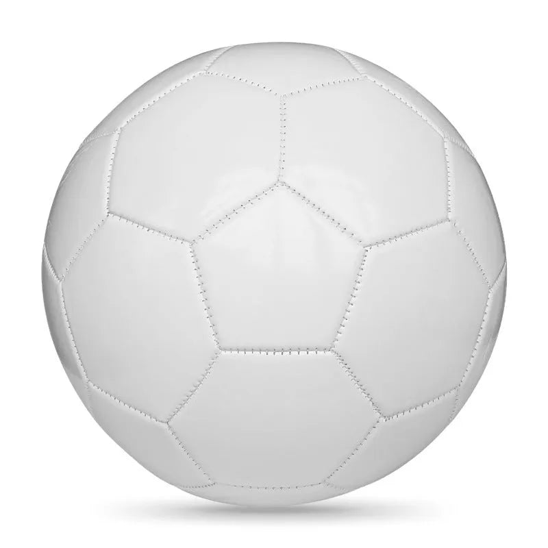 PVC football with machine seams in sizes 3, 4, and 5 for training and competition.