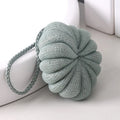 Japanese style 50g large bath flower ball in green, 10x10cm, with fine mesh and flexible foam