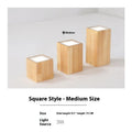 Creative modern solid wood surface mounted downlight in wood colour round shape for corridor entrance balcony lighting