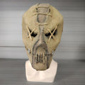 Latex scar skull Halloween horror mask showing full facial coverage with detailed modelling