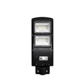 Integrated solar street light with solar panel, 60W LED lighting, and remote control for outdoor use
