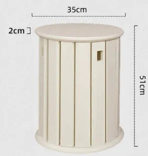 Stackable iron dining stool in modern round design with metal construction