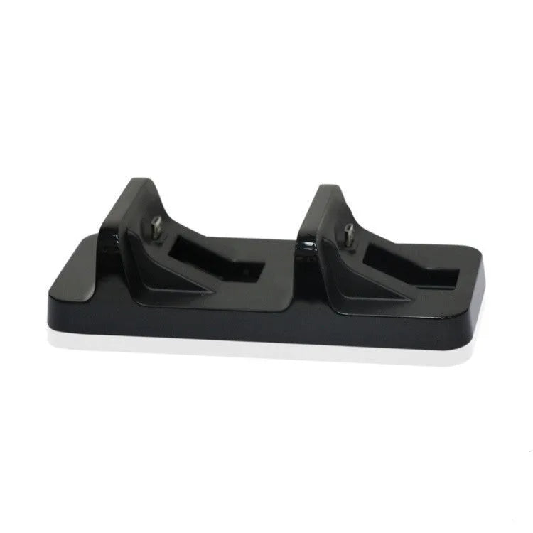 Black ABS plastic double handle fixed charger for PS4 console with stable base
