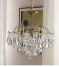 Retro full spectrum eye protection crystal chandelier 50cm clear crystal 220V living room dining room