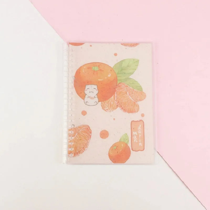 Hand Ledger loose leaf notebook in A5 and B5 sizes with hard cover, showing cute animal and pattern design options.