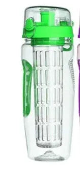32oz Tritan fruit infuser water bottle with leakproof cap and infuser insert, 1000ml capacity