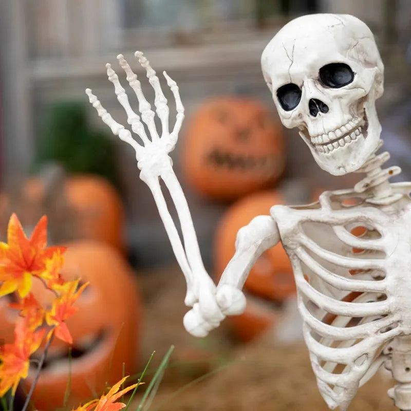 90cm plastic Halloween skeleton with movable joints in new skull man design