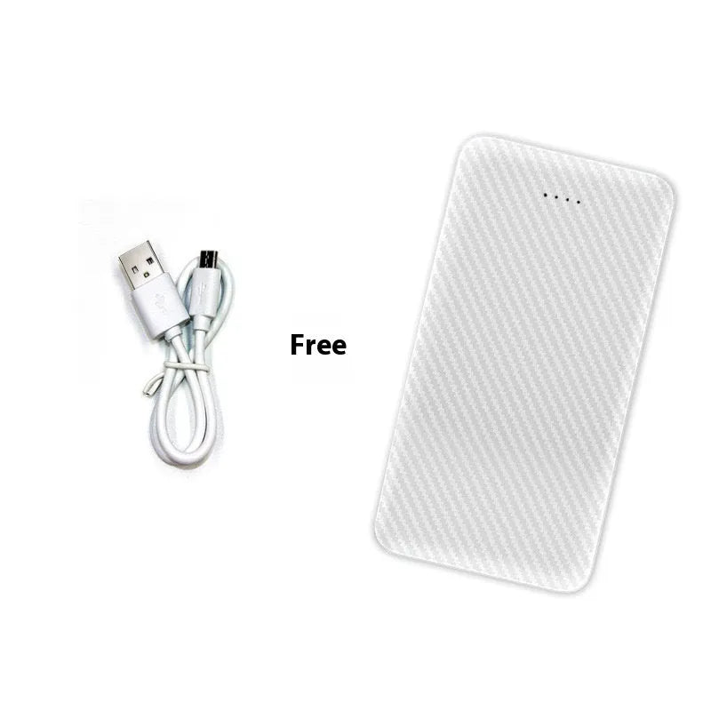 20000mAh black plastic power bank with multi-USB ports for self-heating vest