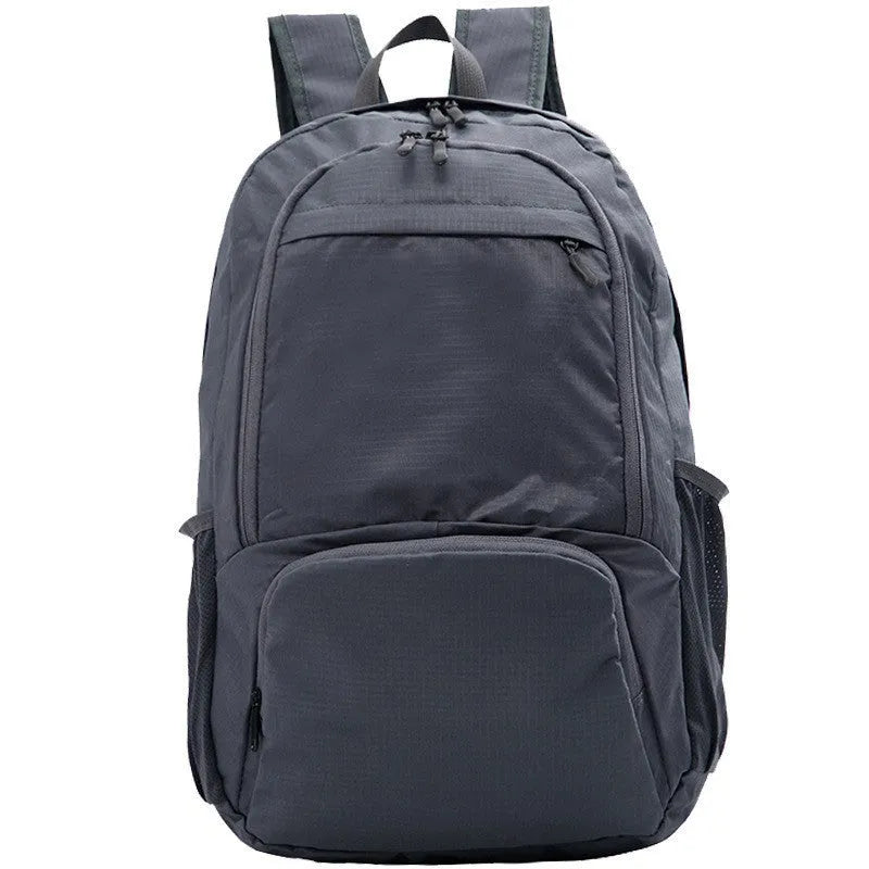 26-inch solid colour Oxford cloth backpack in casual style, shown in brick red.
