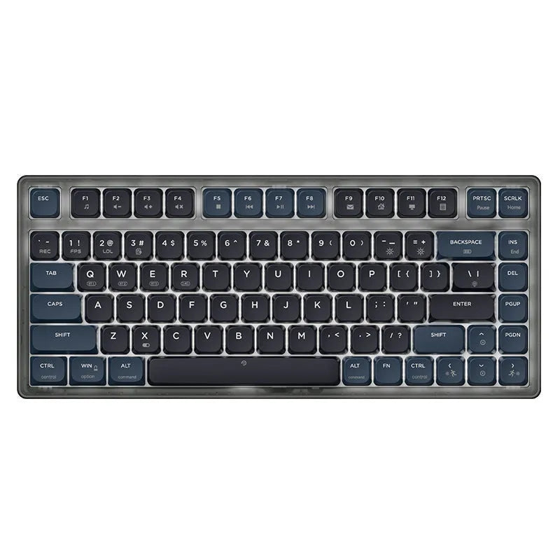 Ajazz AK832PRO mechanical keyboard in green or tea colour with compact 81-key layout