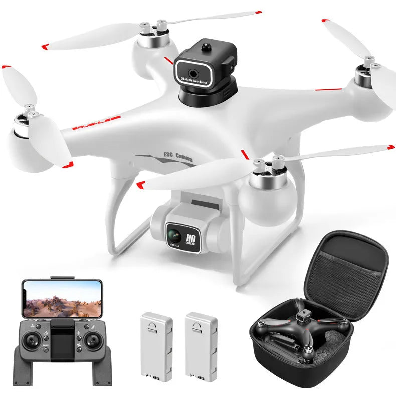 S116 brushless UAV obstacle avoidance HD camera drone toy in black