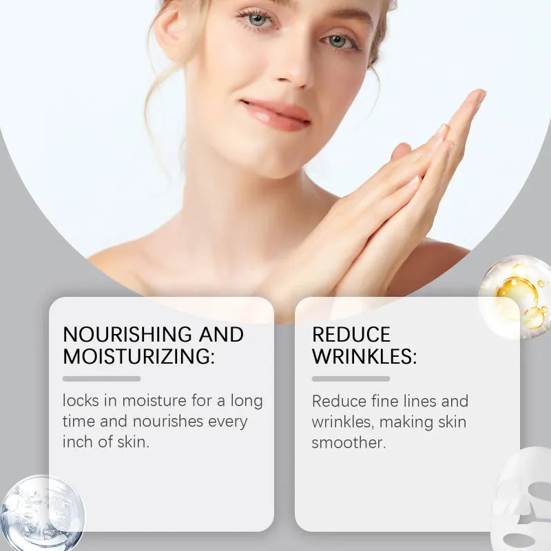 Bio Collagen true deep collagen overnight facial moisturising anti-aging mask with cleansing device in set colour