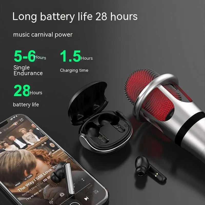 Wireless Bluetooth earphone P60PRO in milky white with metal build and charging compartment