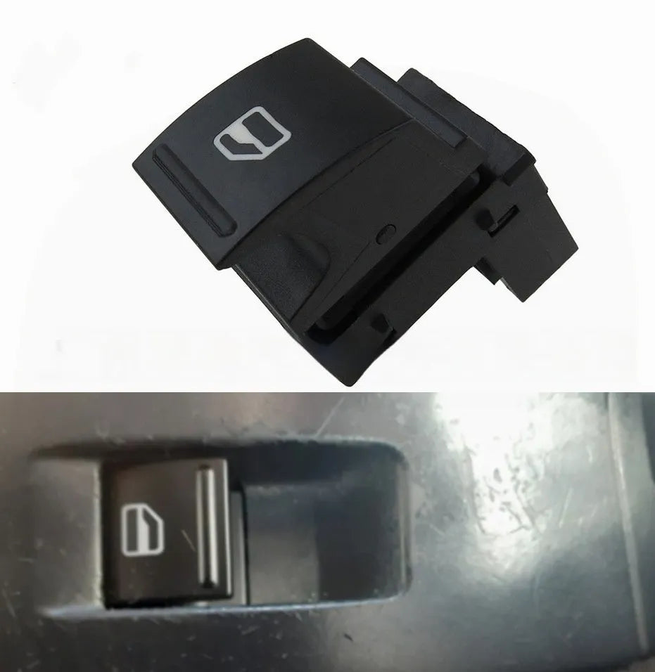 Electric window control switch for Volkswagen Caddy 2K 2003-2009, ABS plastic, non-plated finish