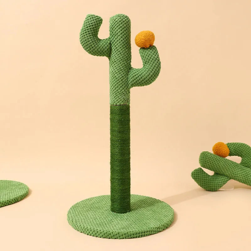Masson cactus design cat scratching pole climber and coconut tree scratch board for pets