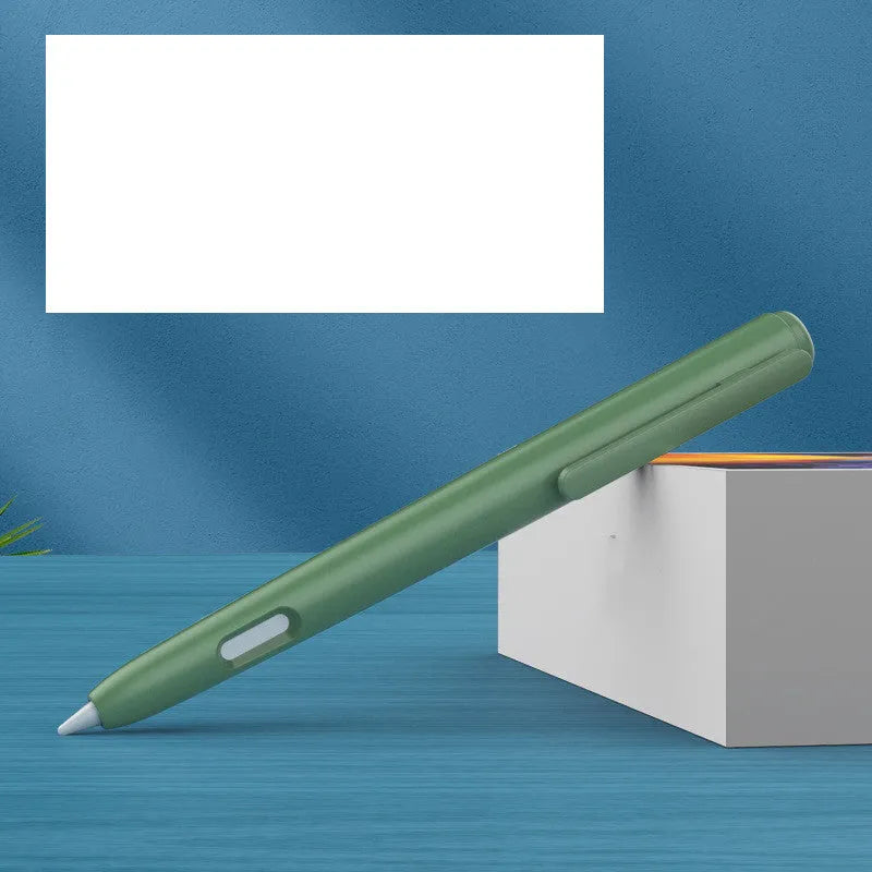 Apple Pencil 2nd Generation silicone protective case in anti-roll design showing colour options