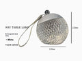 Portable modern minimalist night lamp with touch dimmable control in chrome finish