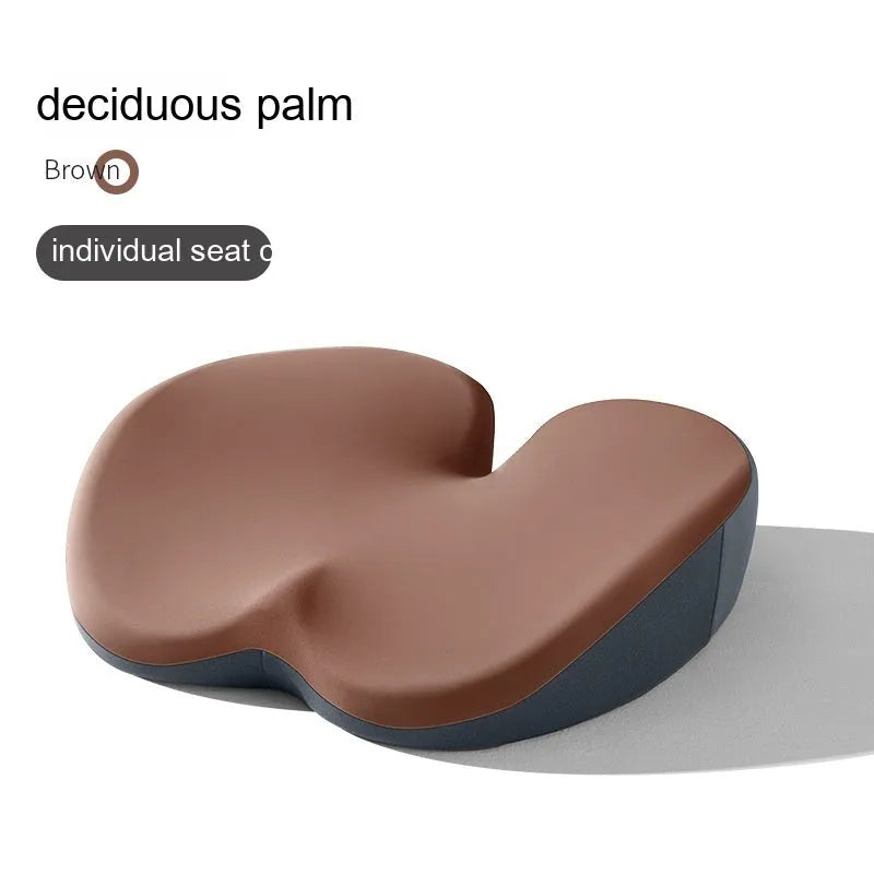 Car seat cushion and lumbar support pad set in a choice of five colours on a car seat.