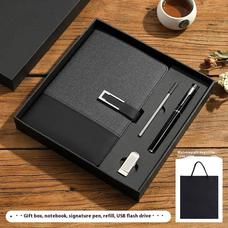 A5 soft leather notebook in business brown colour with wood-free paper pages