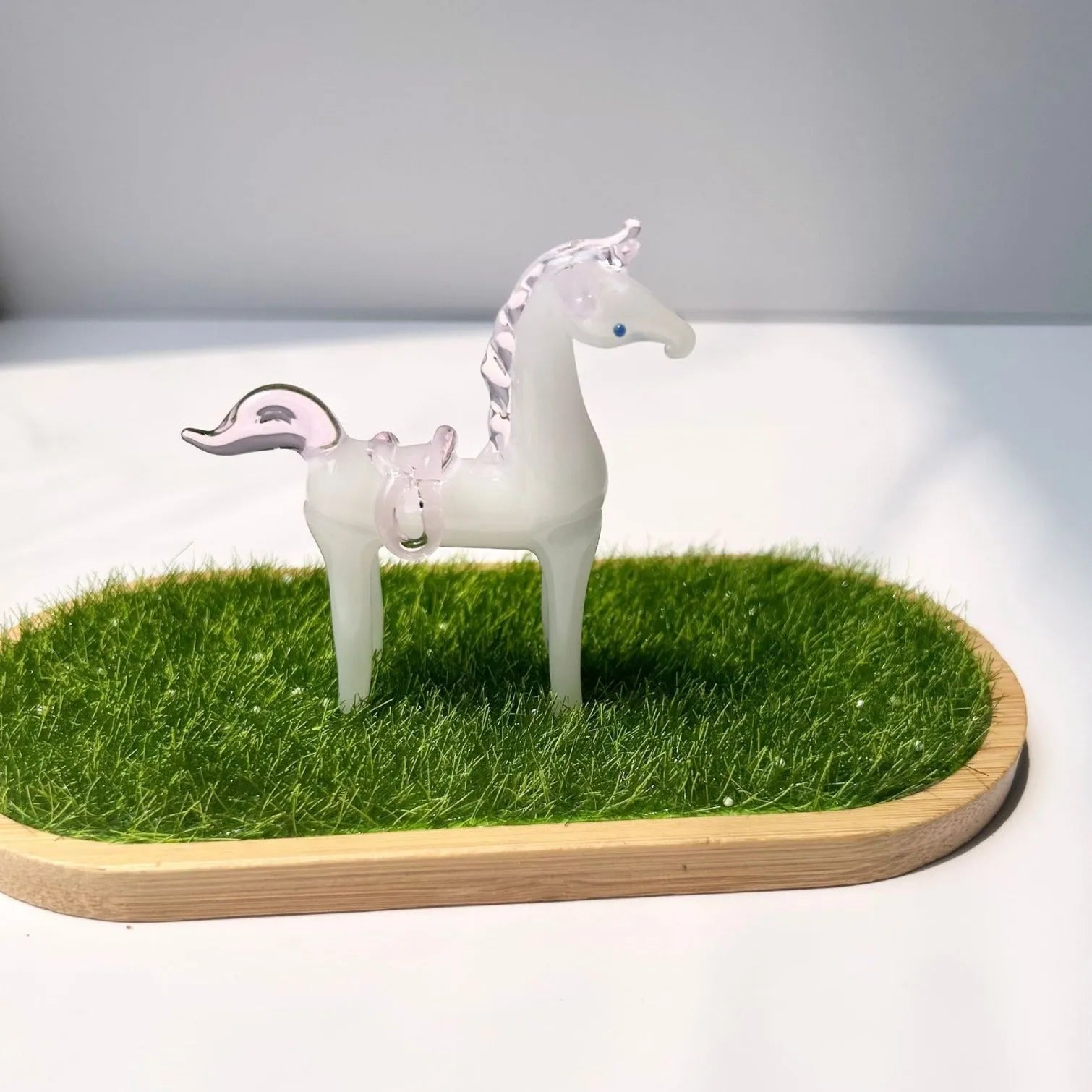 Brown glazed horse figurine modern desk decoration