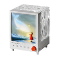 Aurora Treasure Box atmosphere projection lamp showing starry whale light pattern on a surface