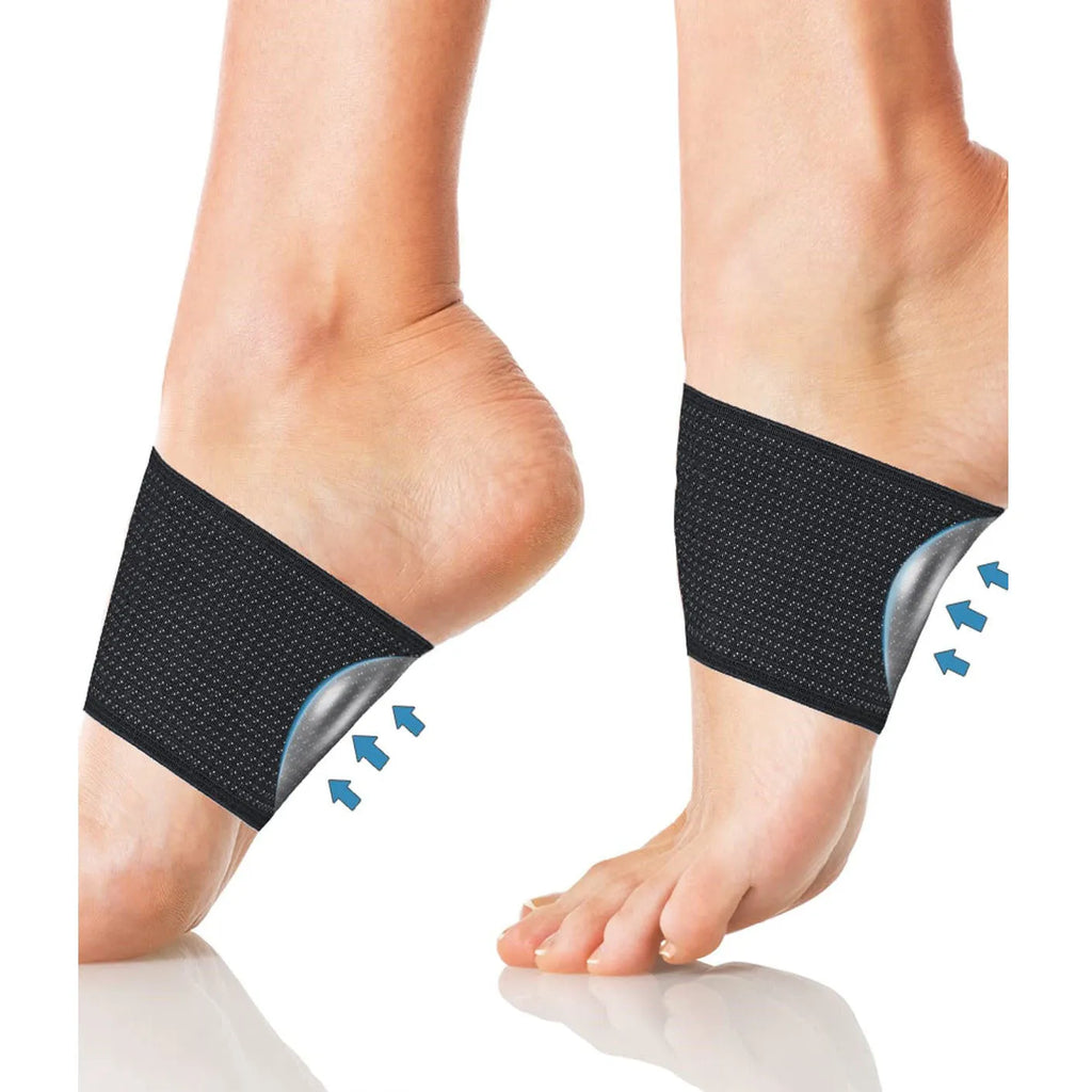 PU elastic foot bandage with arch support in ordinary and heart style options