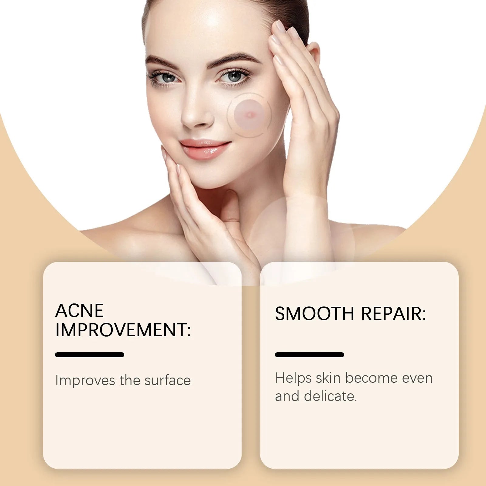 Transparent acne patches with tea tree oil and asiatic centella extract in pack of eight