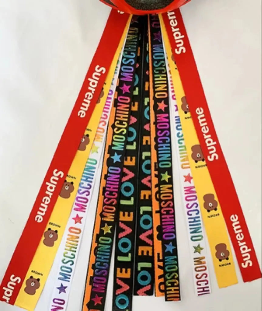 Children's helmet decorative streamers in multiple colours for skating and ski safety gear