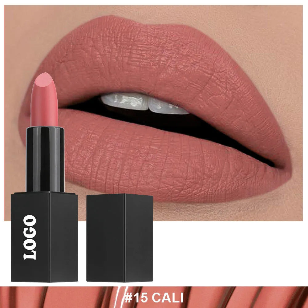 Matte finish lipstick in waterproof formula with 24 shade options
