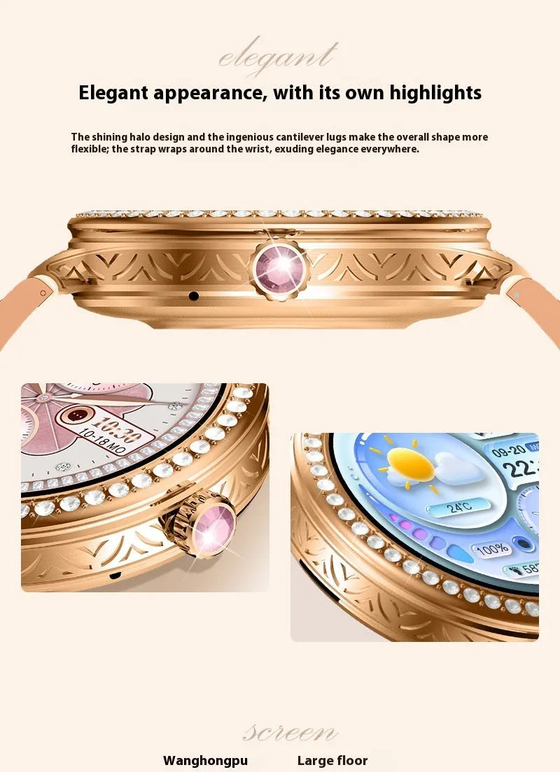 HW16 MINI women's smart watch with TFT screen heart rate monitoring and Bluetooth calling