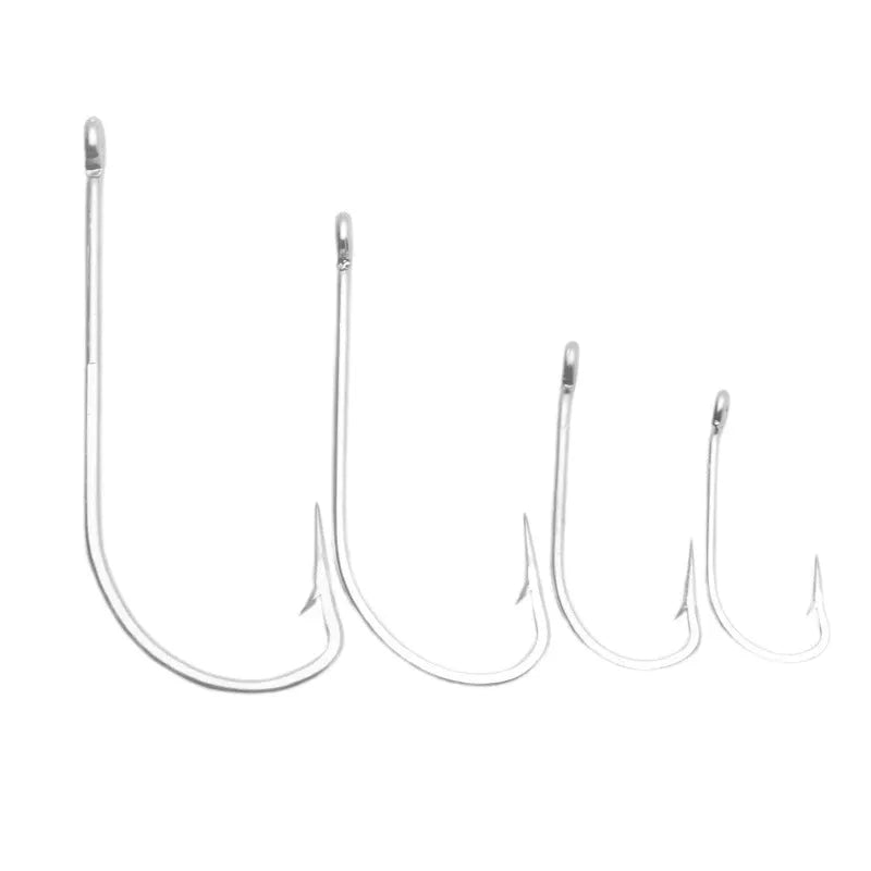Pack of stainless steel alloy sea fishing hooks for weever, snakehead and seahorse species.