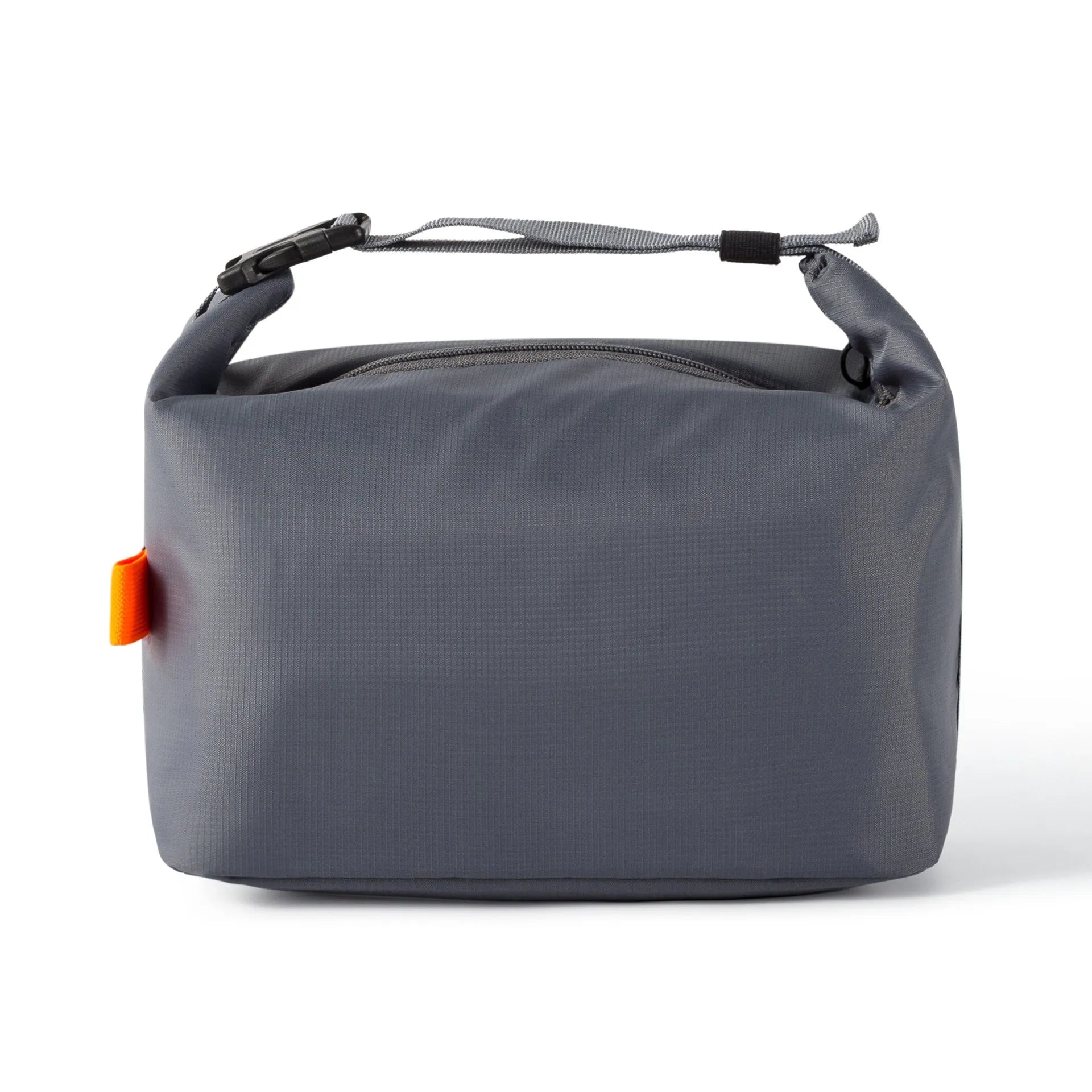 Japanese-style insulated cooler bag in Oxford cloth with wide opening, shown in Army Green colour.