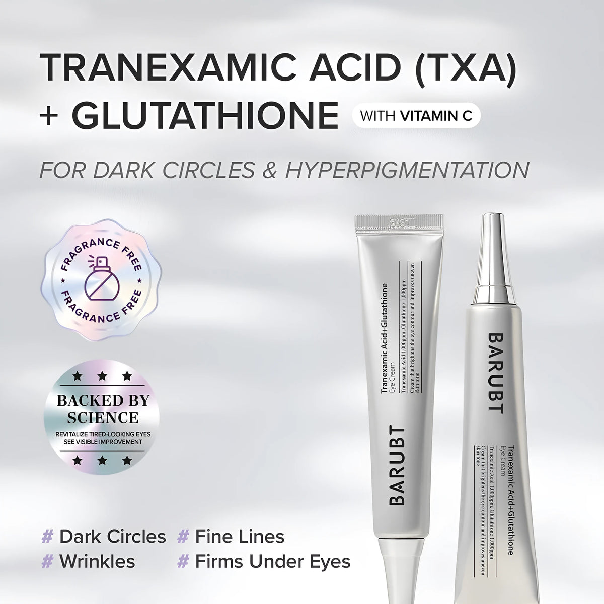 Moisturising eye neck cream 30ml standard specification for dark circles and hydration