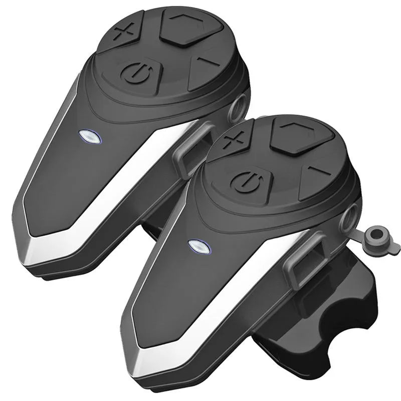 Car wireless headset double pack in ABS material with USB charging cable for hands-free audio